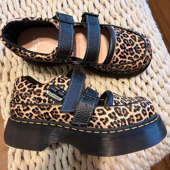 Dr. Martens Shoes - Doc Marten Buzz Leopard Mary Janes